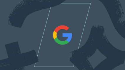 Google logo in a dark background