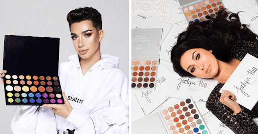 James Charles and Jaclyn Hill as two of Morphe's influencer brand consultants