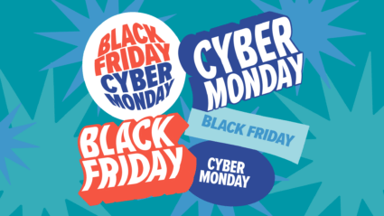 Black Friday Cyber Monday signs